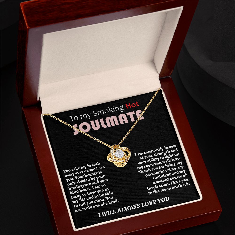 Soulmate - Take My Breath Away - Love Knot Necklace