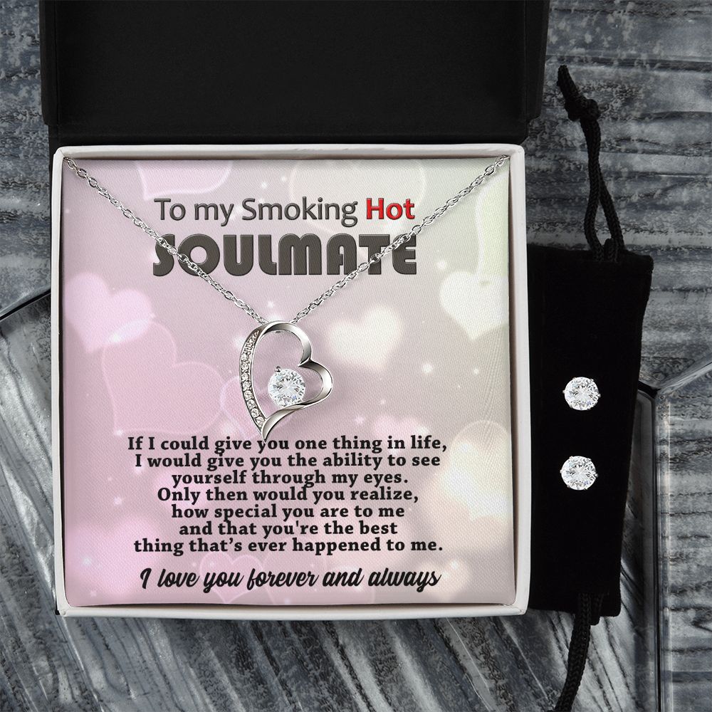 Soulmate - You are Special - Forever Love Necklace with Earrings