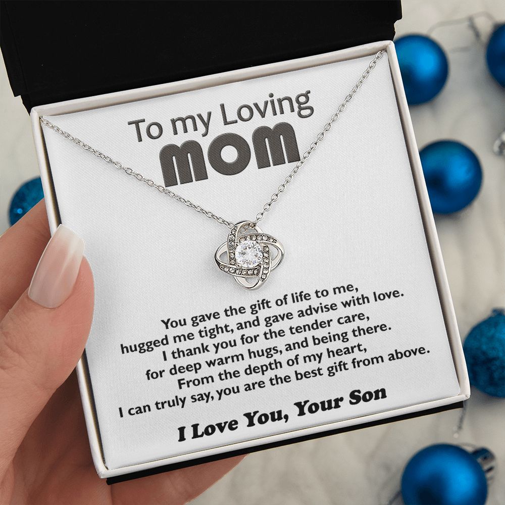 Mom - Precious Mom - Love Knot Necklace