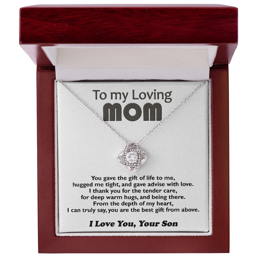 Mom - Precious Mom - Love Knot Necklace