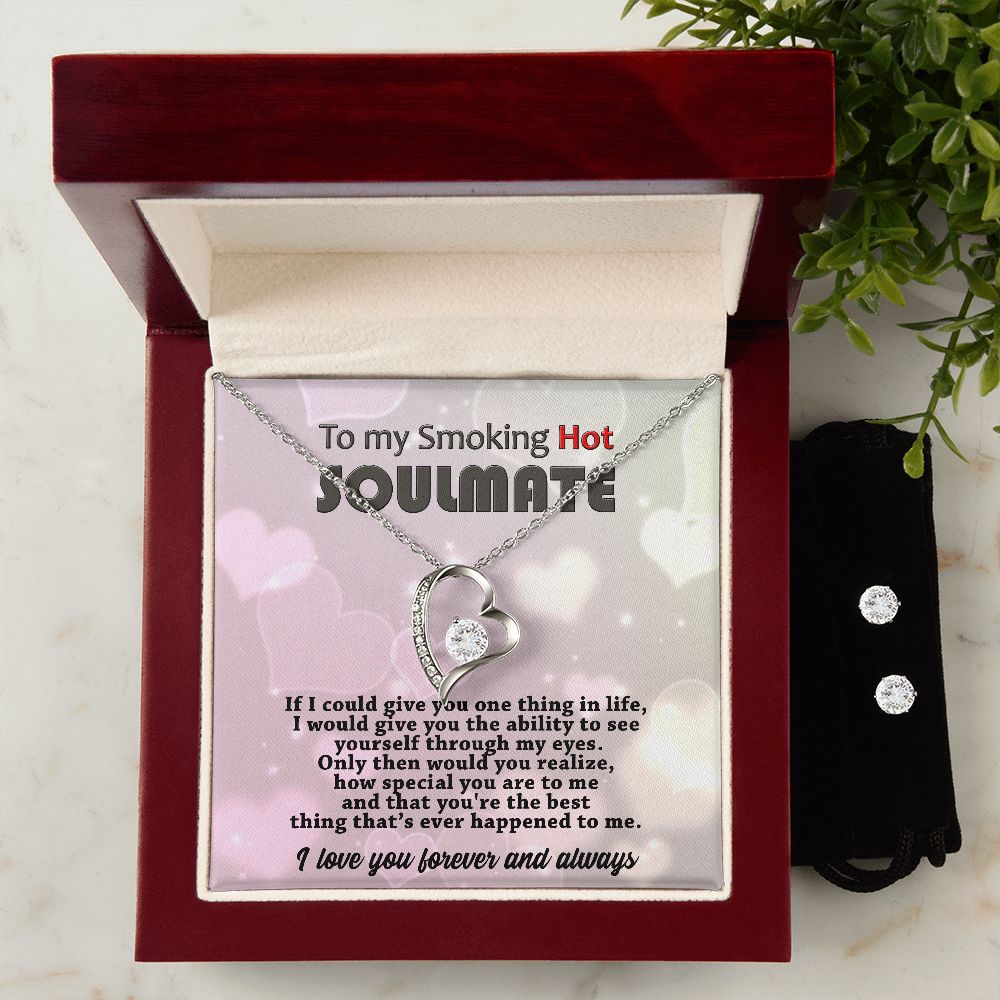 Soulmate - You are Special - Forever Love Necklace with Earrings